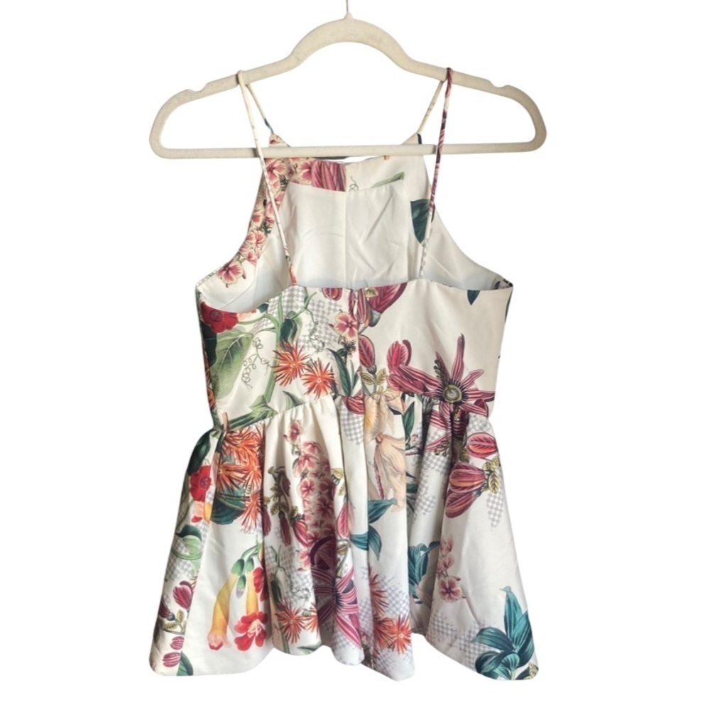 Anthropologie Cameo Dahlia Botanical Peplum Top Sz XS - Picture 4 of 10